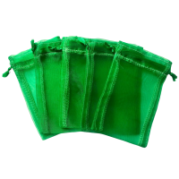 Organza zakje 8,5x13cm Groen