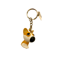 Sleutelhanger Puppy Bruine vlekken