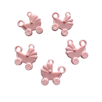 Geboorte hangers Kinderwagen Roze of Blauw 5 stuks 