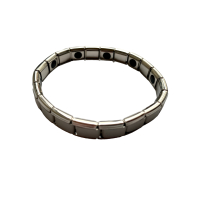 Armband Energy Magneet RVS met Hematiet