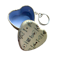 Sleutelhanger Doosje Hart in 9 designs