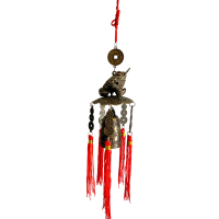 Gelukshanger Kikker met Geluksmunten