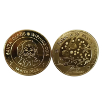 Kerst Santa Claus Wishing Coin