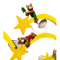 3 stuks Gutberg Vallende Ster met beer, handmade