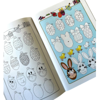 Pasen kleurboek, knutselboek met stickers