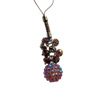Bling bling sleutelhanger, tashanger Bol Klein Paars en Roze
