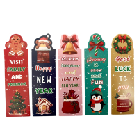 Kerst Boekenleggers 5 stuks