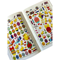 Pasen kleurboek, knutselboek met stickers