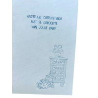 Geboortekaart Een zoon