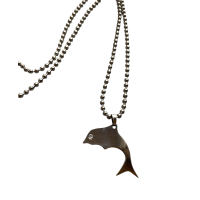 Ketting Dolfijn met steentje