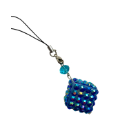 Bling bling sleutelhanger, tashanger Dobbelsteen