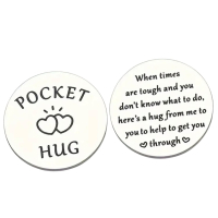 Pocket hug munt Sleutelhanger