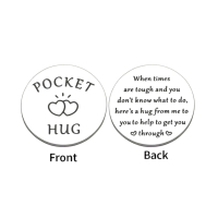 Pocket hug munt Sleutelhanger