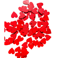 Houten hartjes 10 stuks