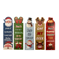 Kerst Boekenleggers 5 stuks