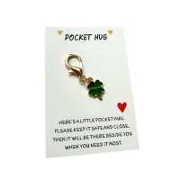 Pocket hug Sleutelhanger Klavertje 4