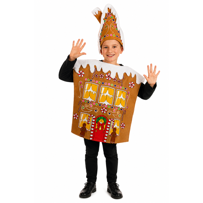 Verkleed kostuum "Gingerbread House" Fun Shack Kids 6-8 jaar