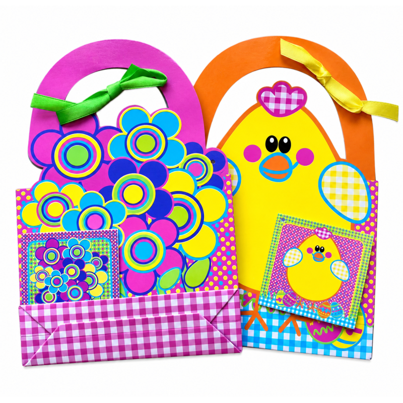 Pasen cadeautasjes met cadeaulabels 2 stuks