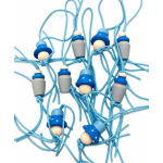 Gelukspoppetjes Geboorte Fles en Speen blauw 10 stuks 