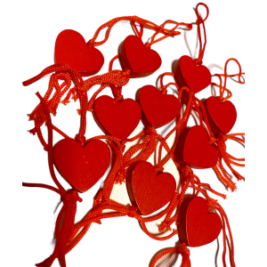 Gelukspoppetjes Gelukshangers Liefde Hart 10 stuks Gelukspoppetjes Gelukshangers Liefde Hart 10 stuks