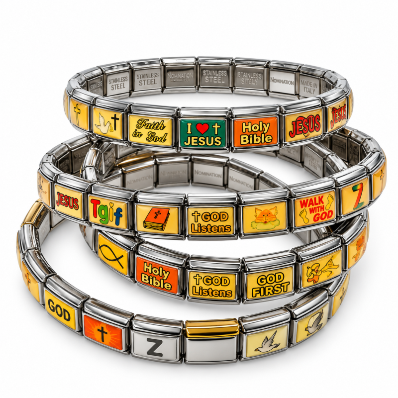 Heiligen armbandje RVS Schakel