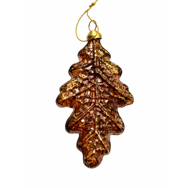 Kerst hanger Blad, Glas