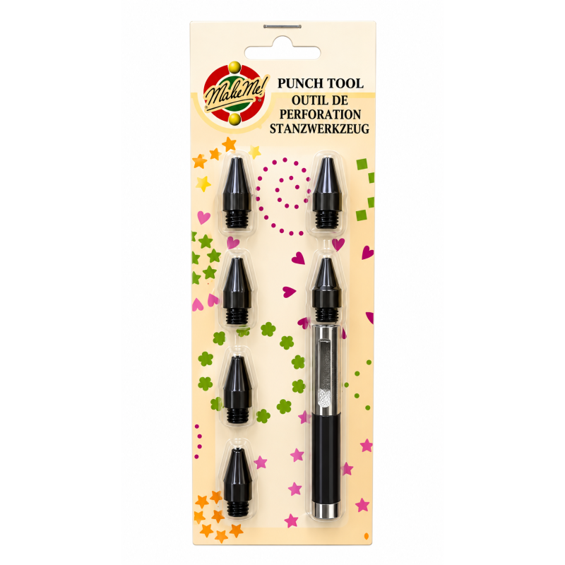 Punch Tool met 6 opzet symbolen