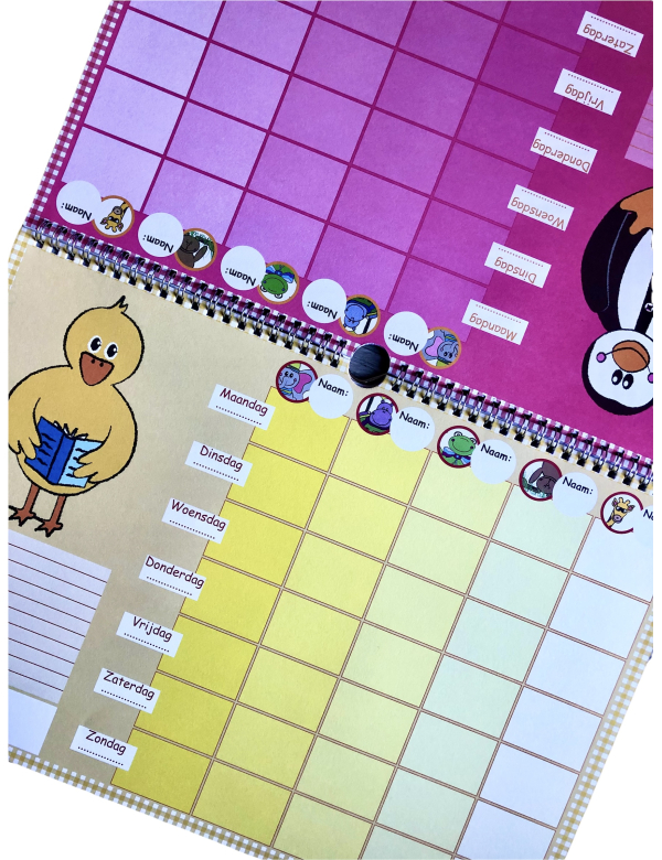 Familieplanner Weekplanner Dieren