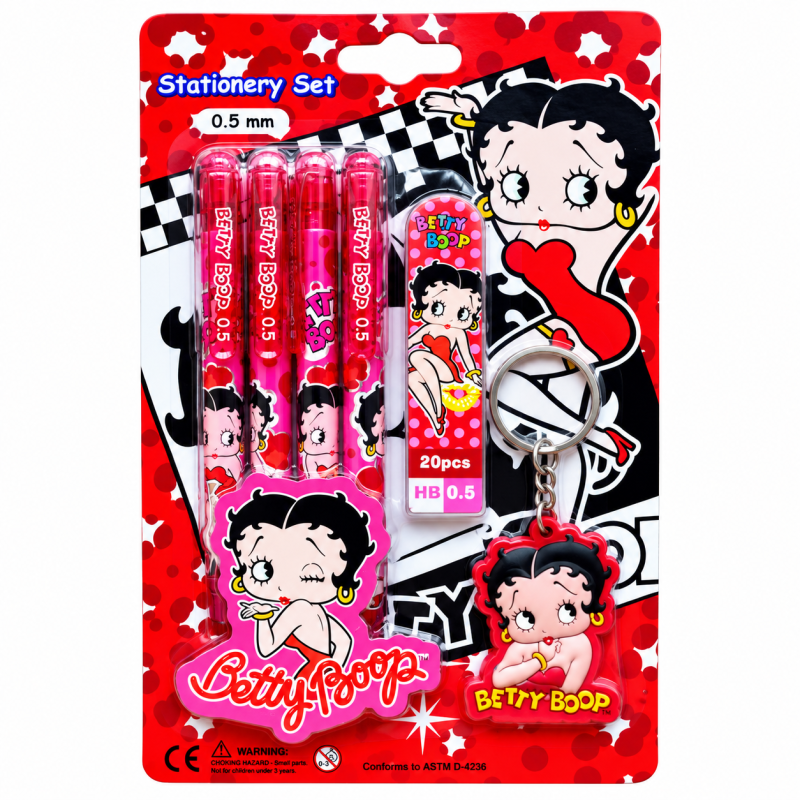 Betty Boop Stationairy set Rood