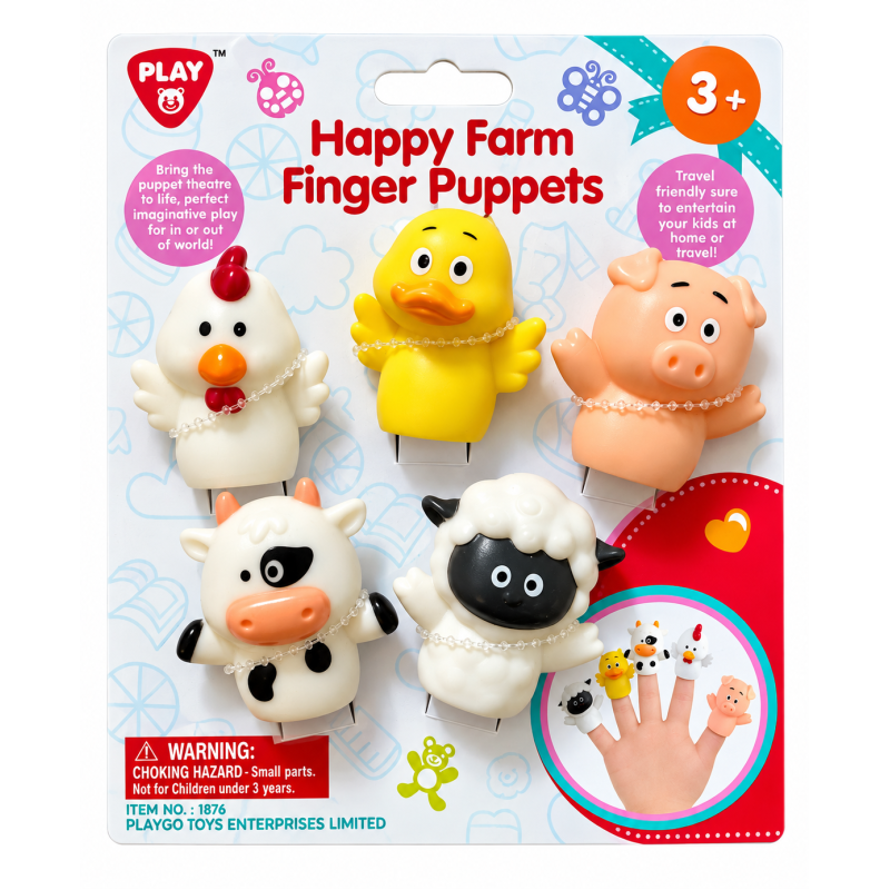 Play Happy Farm Boederij Vingerpoppetjes 5 stuks