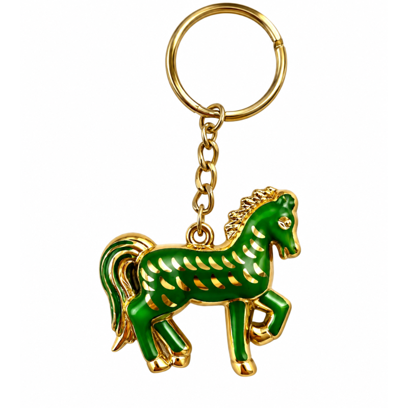 Sleutelhanger Paard Groen