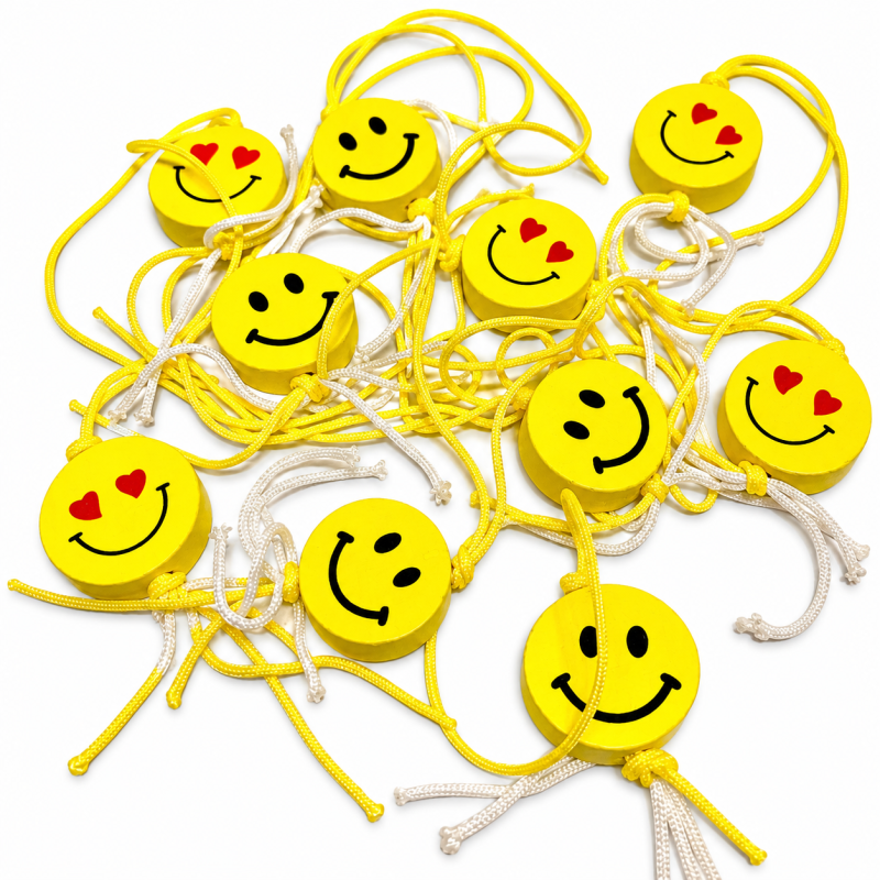 Gelukspoppetjes Emoji Smiley 10 stuks 