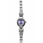 Schakel Horloge Chaoya Zilverkleurig met Paars Stainless Steel