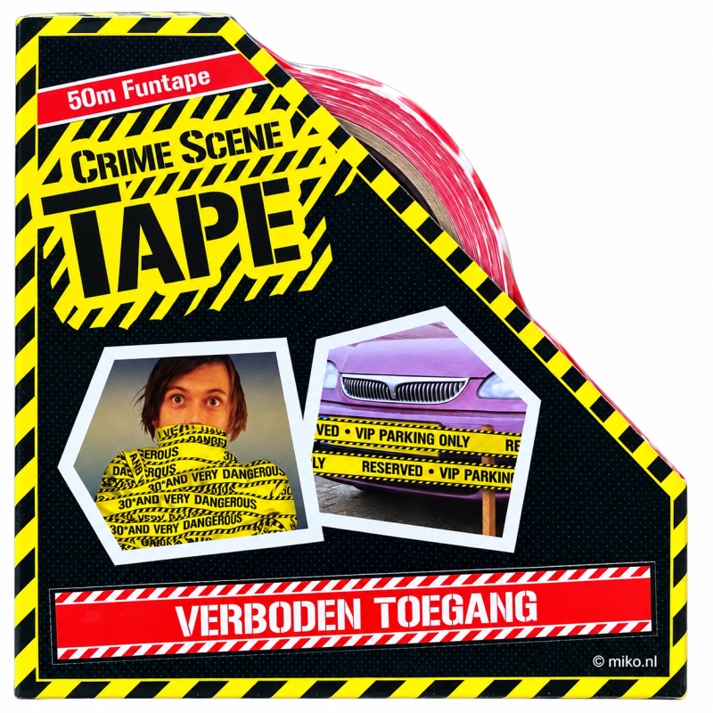 Funtape, Crime Scene Tape, Markeerlint "Verboden Toegang" 50M