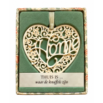 H&&H Inspirerende woorden hanger, Home, Hart