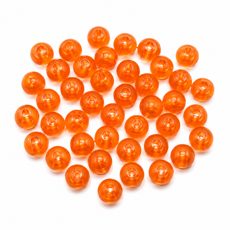 Piercing balletje kunststof Neon Oranje 5mm