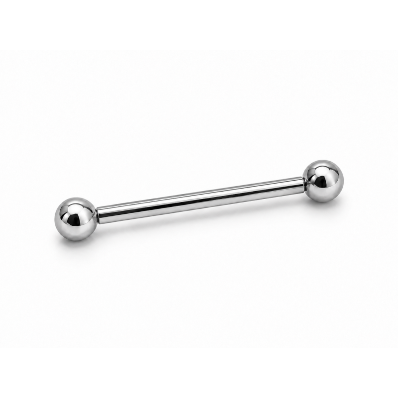 Straight Barbell 14x1.2x3mm Zilverkleurig