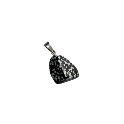 Edelsteen hanger Obsidiaan Sneeuwvlok