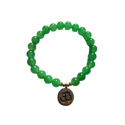 Armband met Ohm symbool van Aventurijn edelsteen