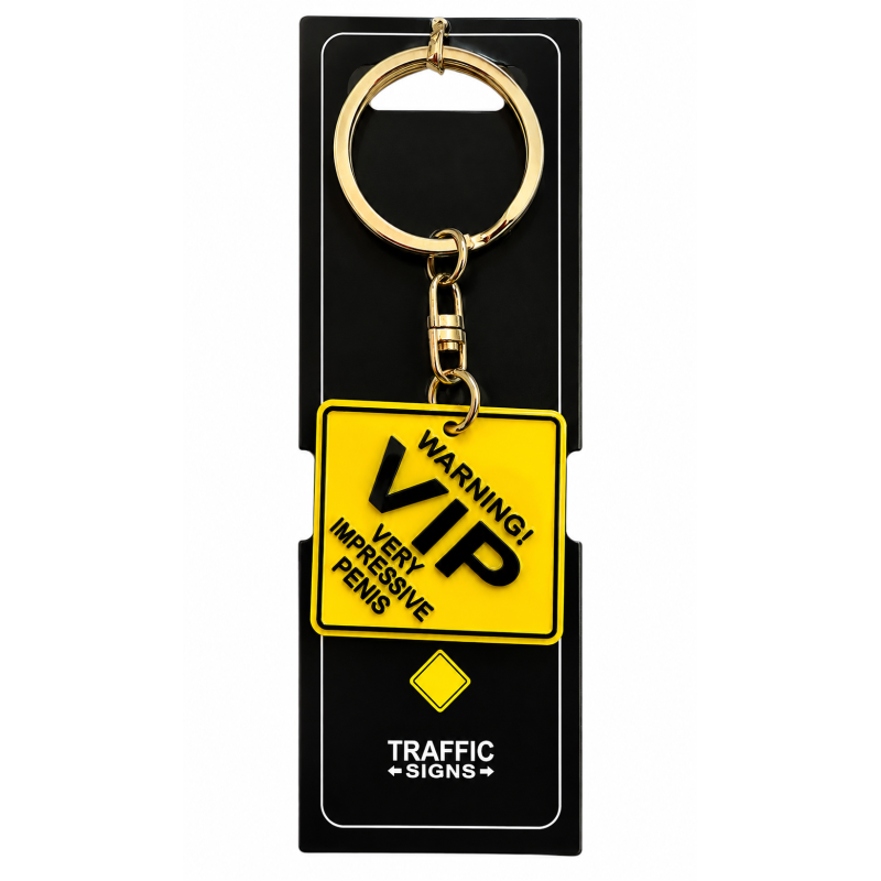 Sleutelhanger Traffic Signs "Warning VIP"