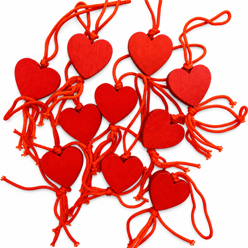 Gelukspoppetjes Gelukshangers Liefde Hart 10 stuks 