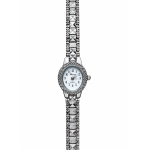 Schakel Horloge Chaoya Zilverkleurig met Wit Stainless Steel