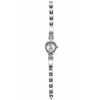 Schakel Horloge Chaoya Zilverkleurig met Steentjes Stainless Steel