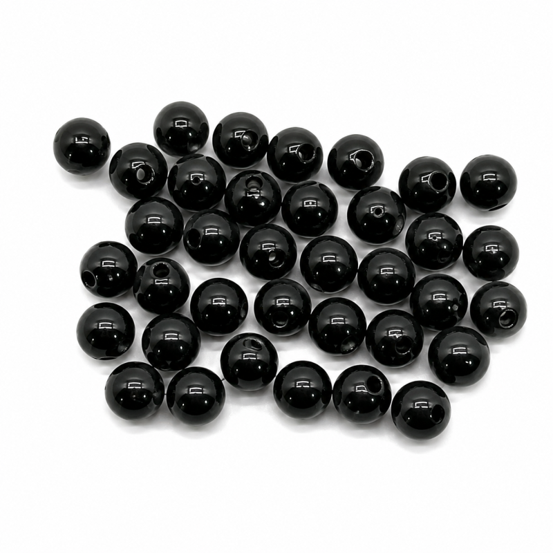 Piercing balletje kunststof Zwart 5mm