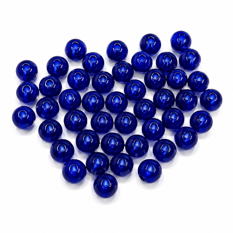 Piercing balletje kunststof Blauw 5mm