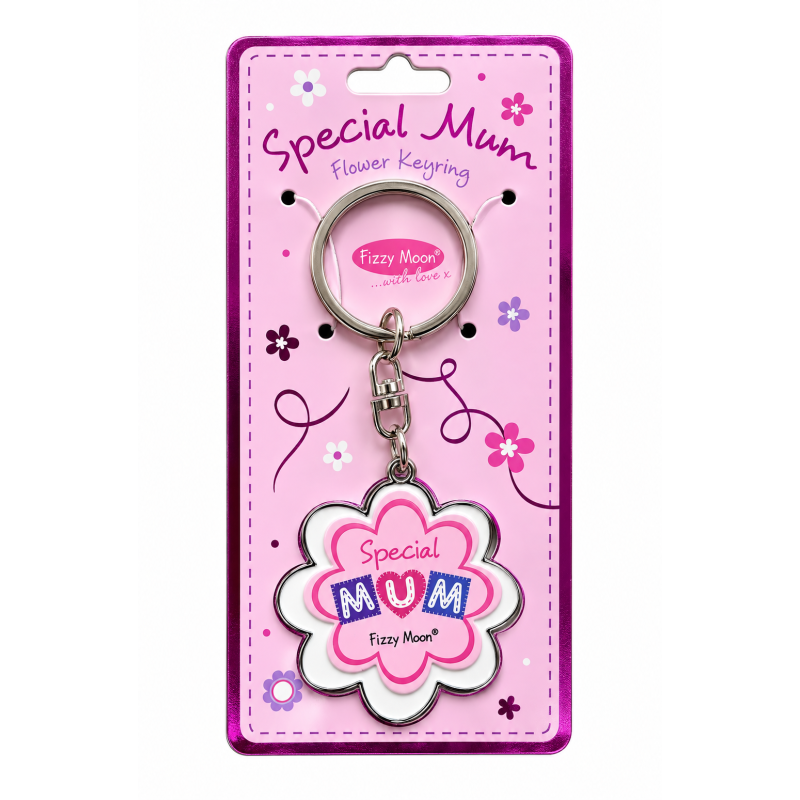 Sleutelhanger Moederdag Flower Special Mum