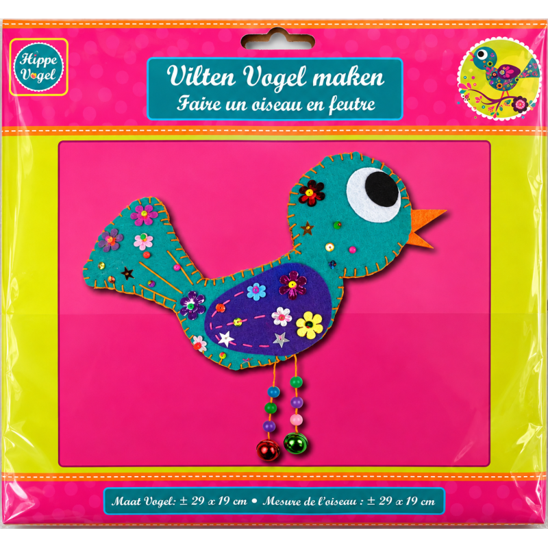 Hippe vogel, Vilten vogel maken Mint-Groen