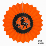 Halloween decoratie Heks Oranje 50cm
