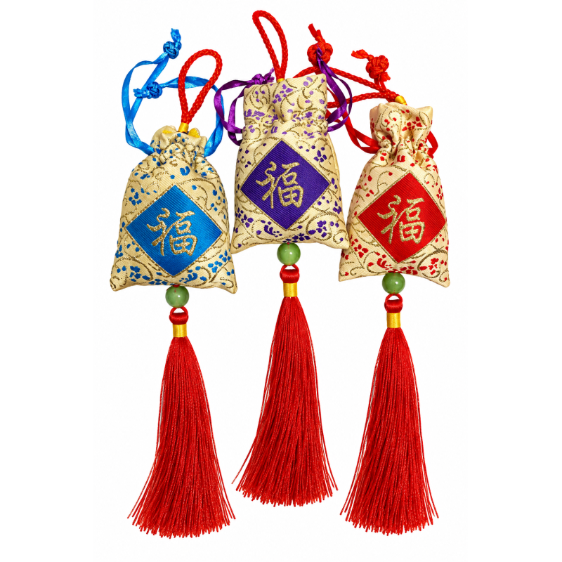 Geluks buideltjes in 3 kleuren 