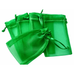 Organza zakje 8,5x13cm Groen